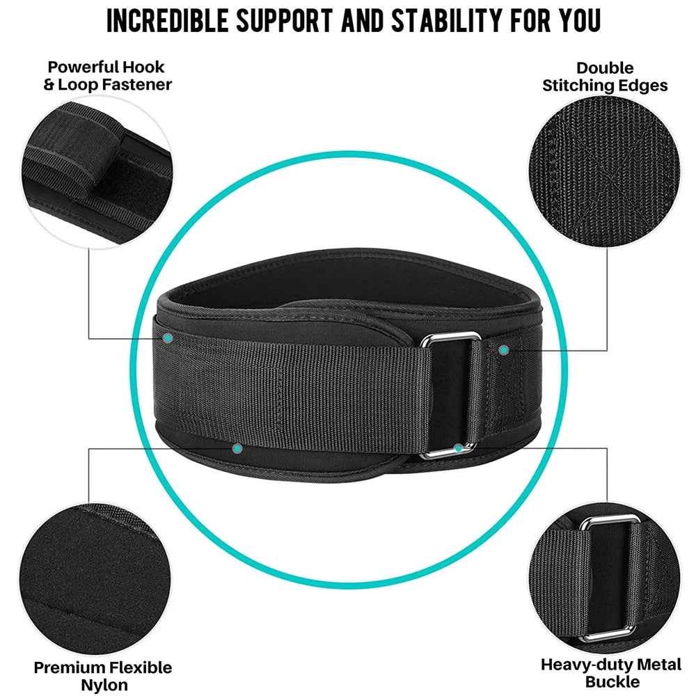 Adjustable Weightlifting Belt - Waist &amp; Back Support