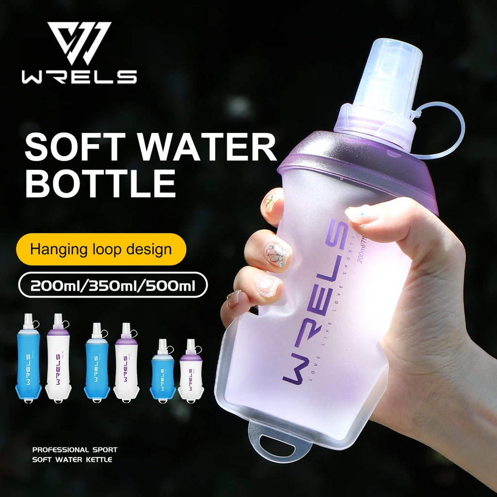WRELS Soft Folding Sport Water Bottle