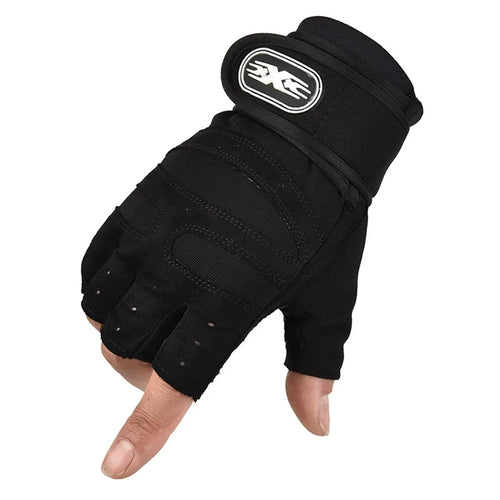 Half Finger Fitness Gloves with Wrist Guard