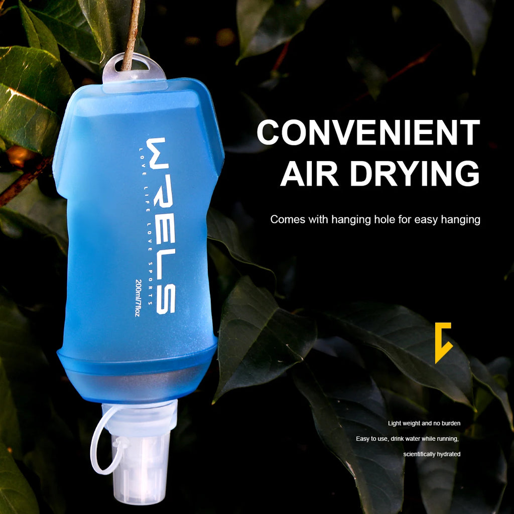 WRELS Soft Folding Sport Water Bottle