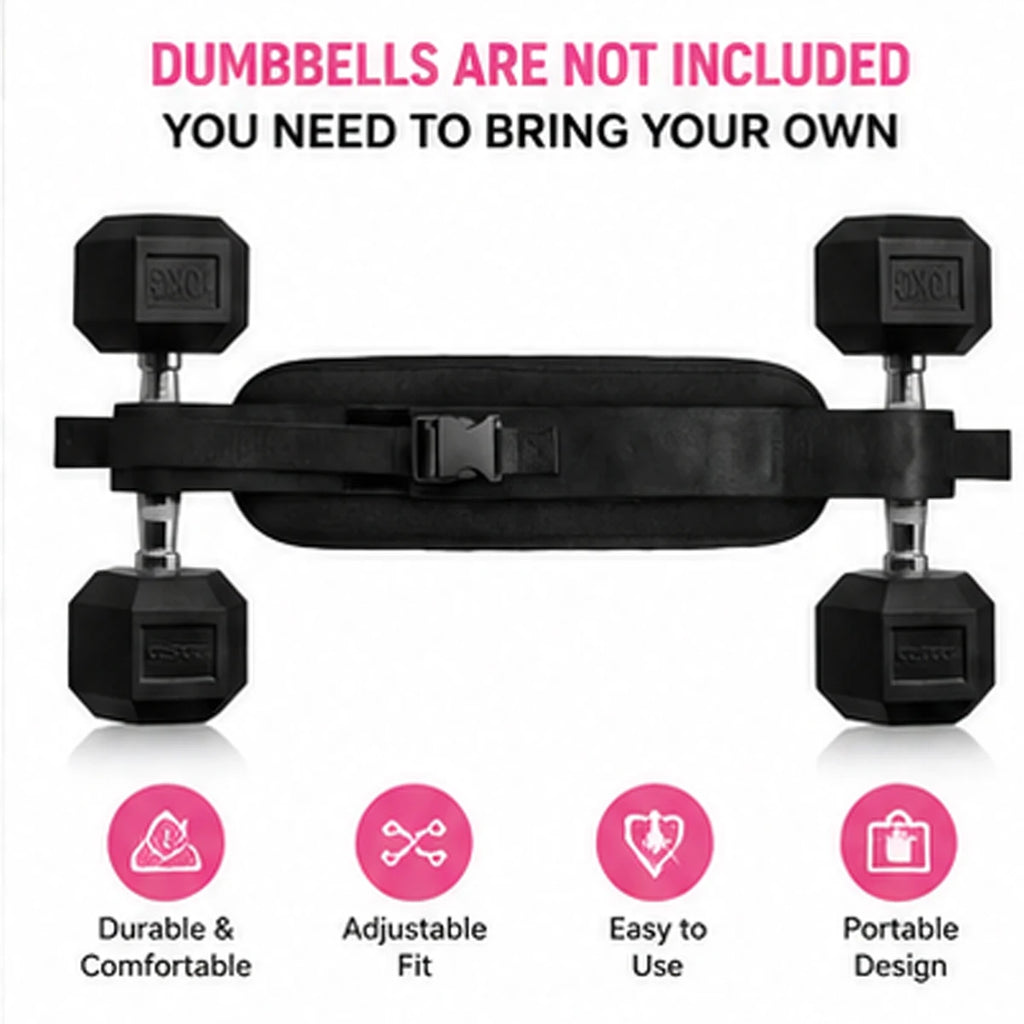 Adjustable Padded Dip Belt for Hip Thrust