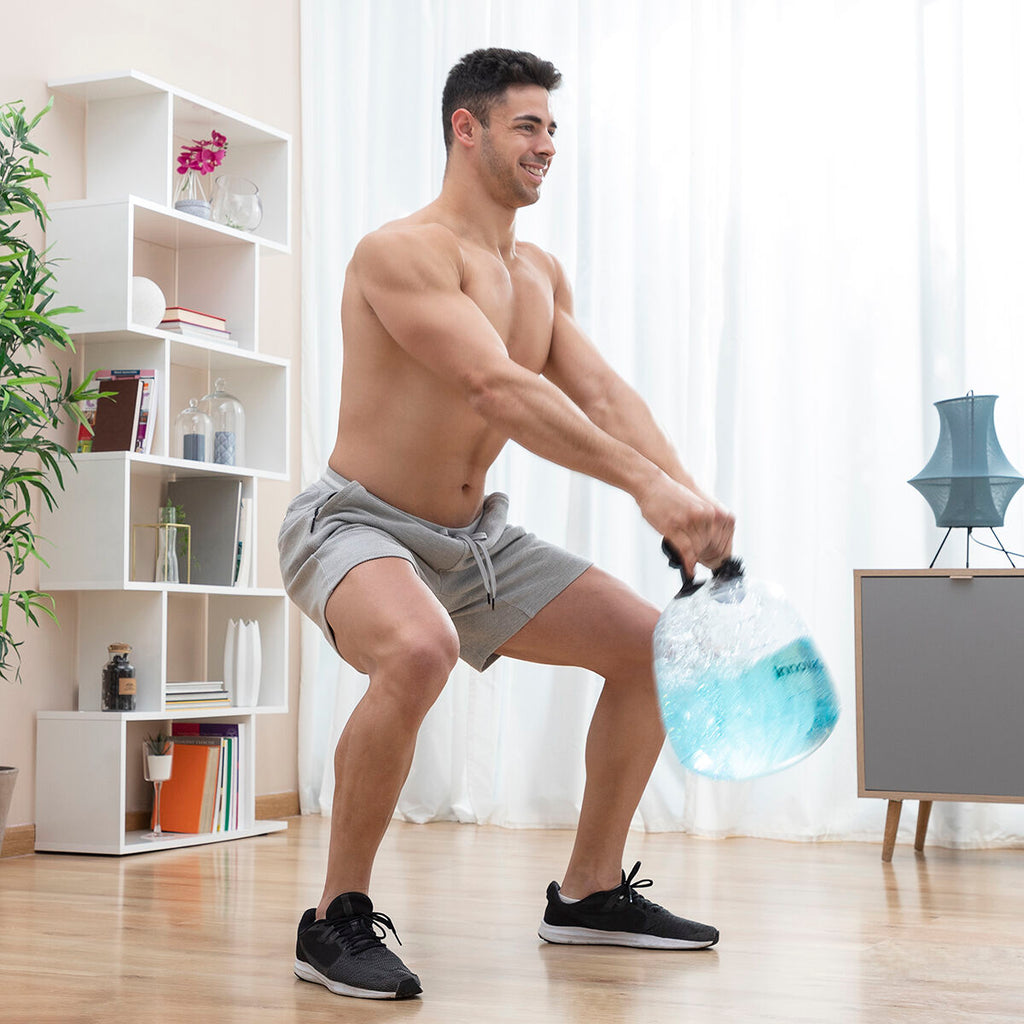 Water-Filled Kettlebell with Exercise Guide