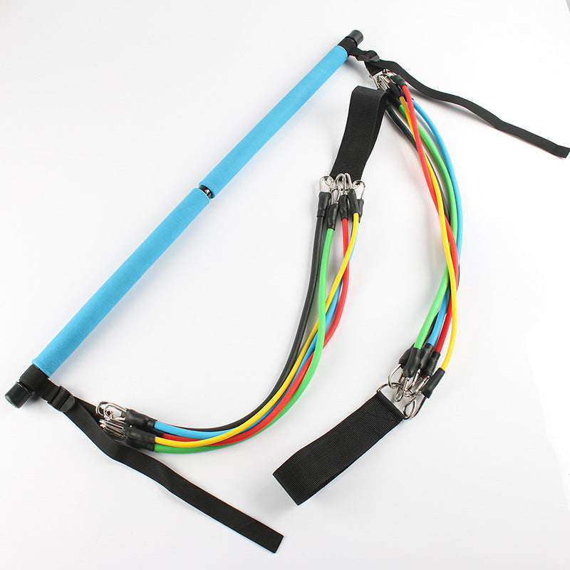 Portable Yoga &amp; Pilates Bar with Resistance Bands