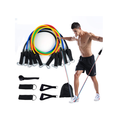 11-Piece Fitness Resistance Band Set