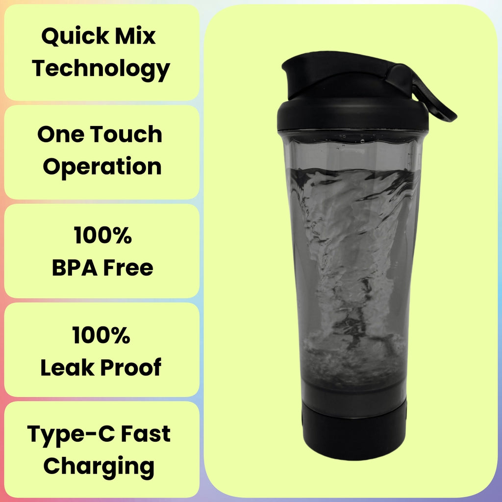 Electric Rechargeable Protein Shaker Bottle