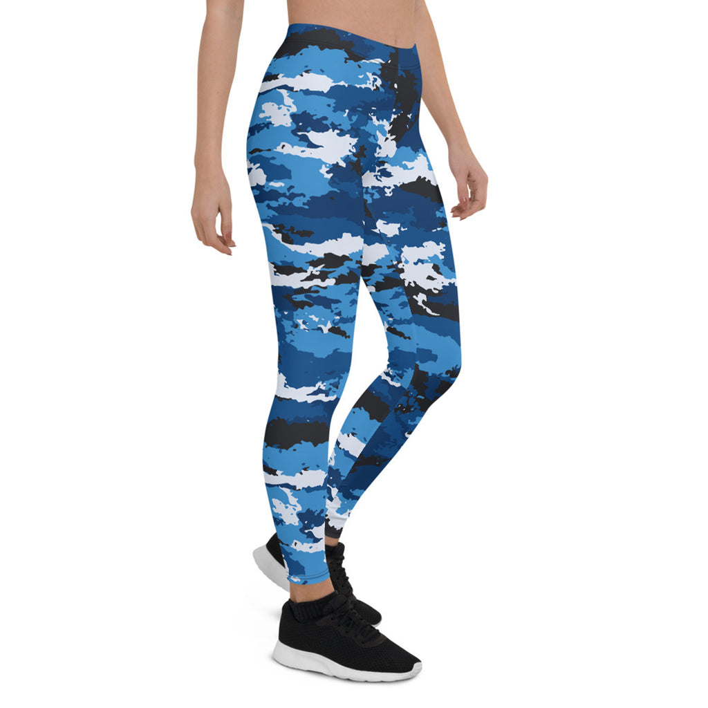 Women's Blue Camo Leggings