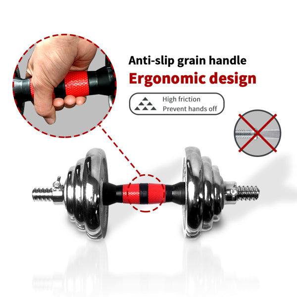 44lbs Adjustable Cast Iron Dumbbell Set