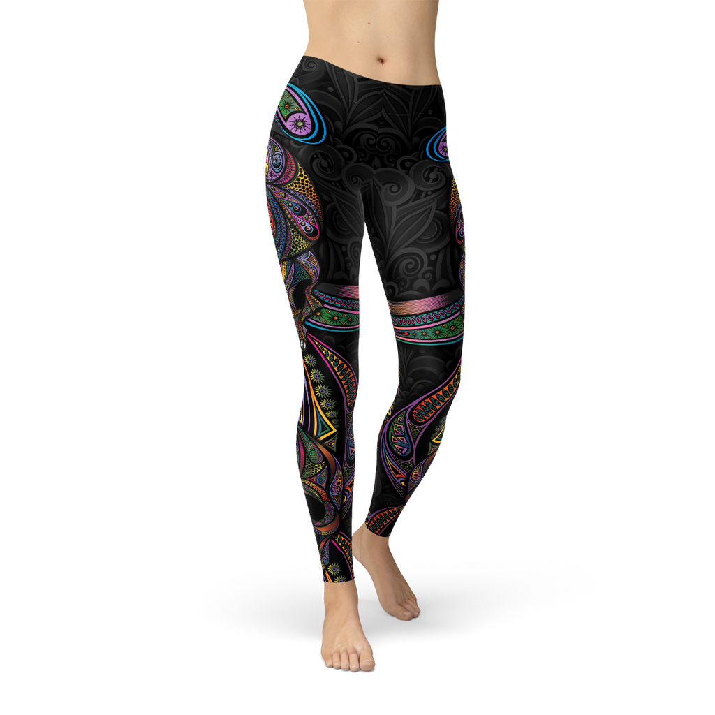 Women's Sugar Skull Print Leggings