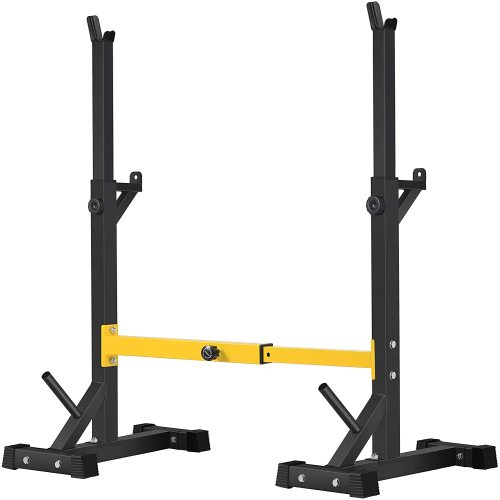 Squat Rack Stand with Barbell &amp; Bench Press