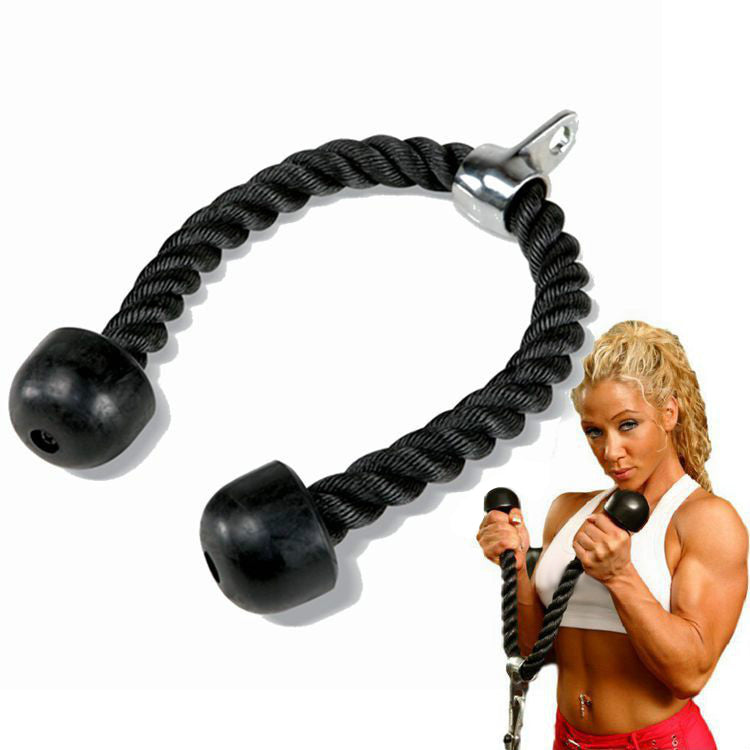 Double-Head Fitness Pull Rope - Biceps Cable