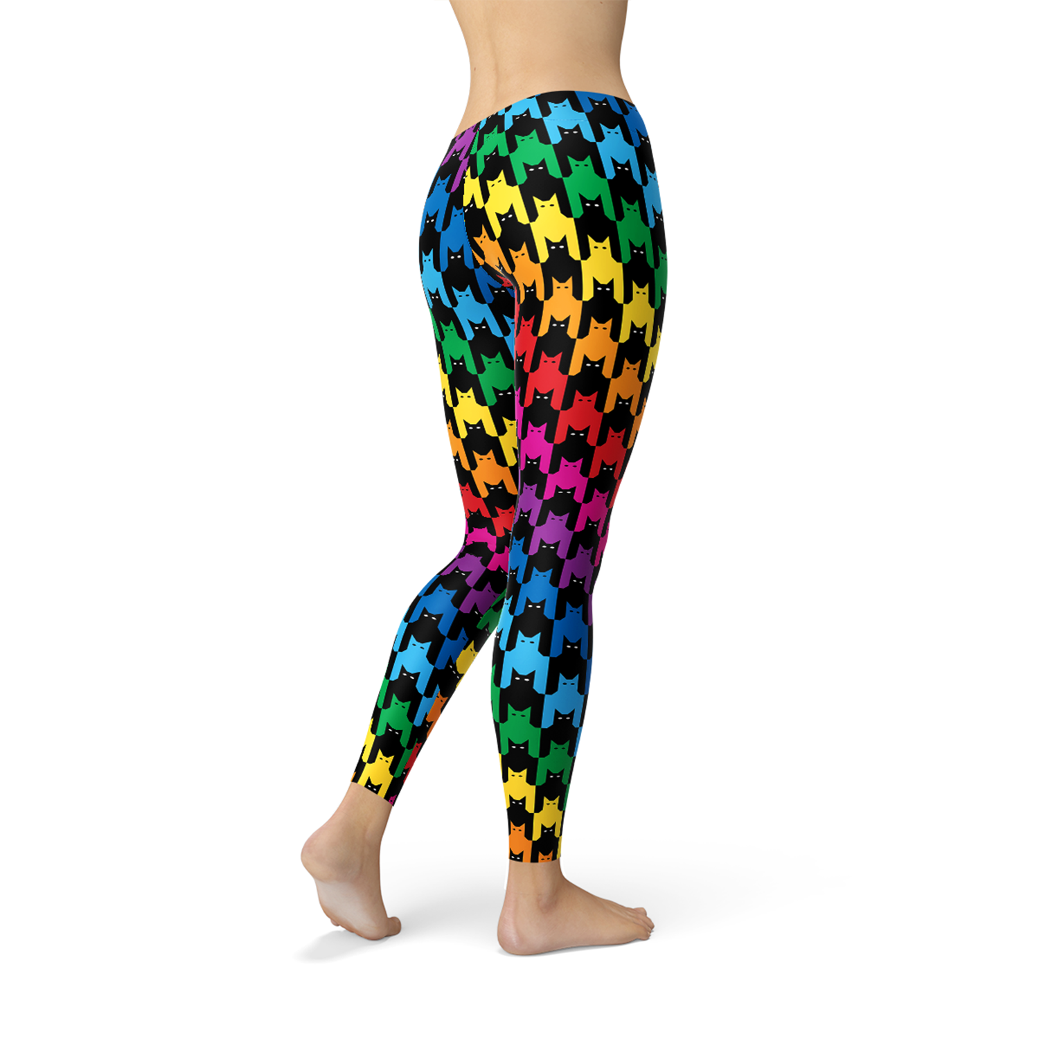 Women's Cat Houndstooth Print Leggings
