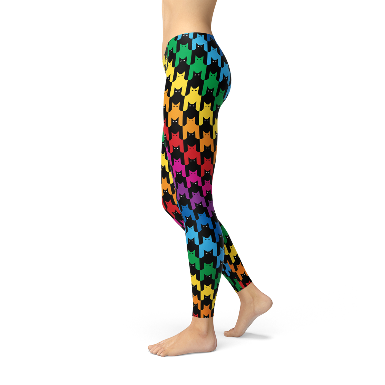 Women's Cat Houndstooth Print Leggings