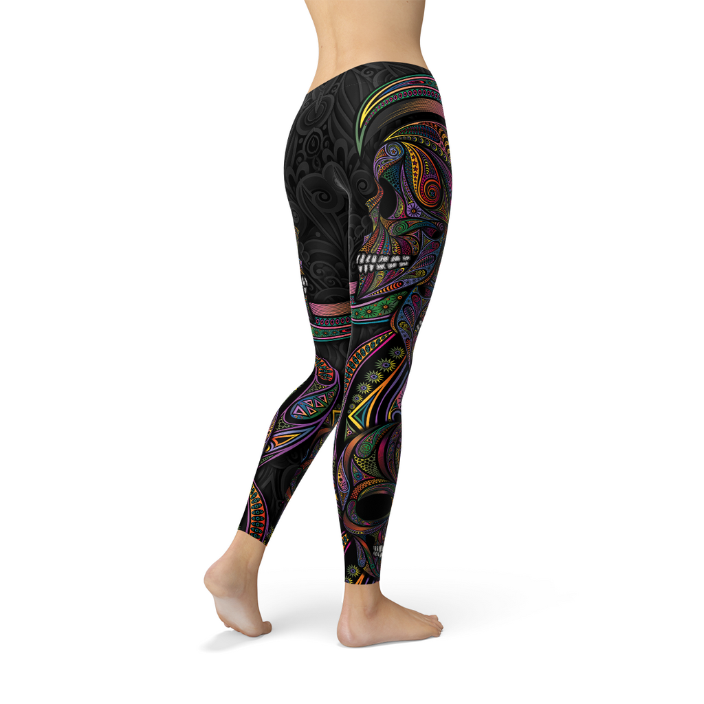 Women's Sugar Skull Print Leggings