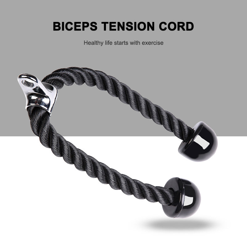 Double-Head Fitness Pull Rope - Biceps Cable