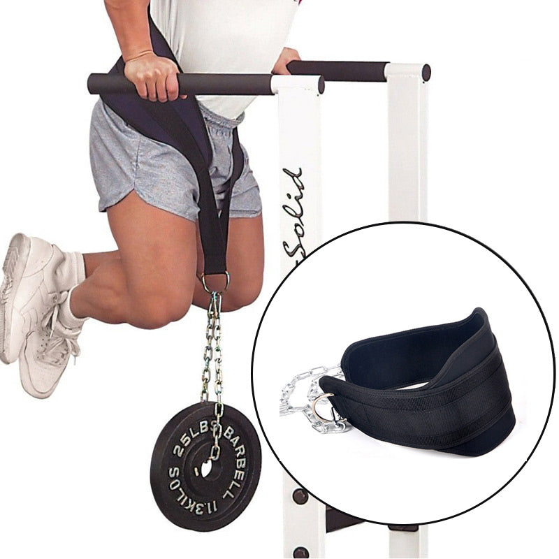 Weightlifting Dip Belt with Chain