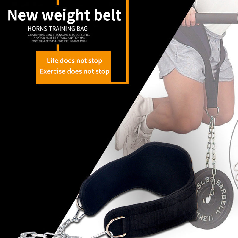 Weightlifting Dip Belt with Chain