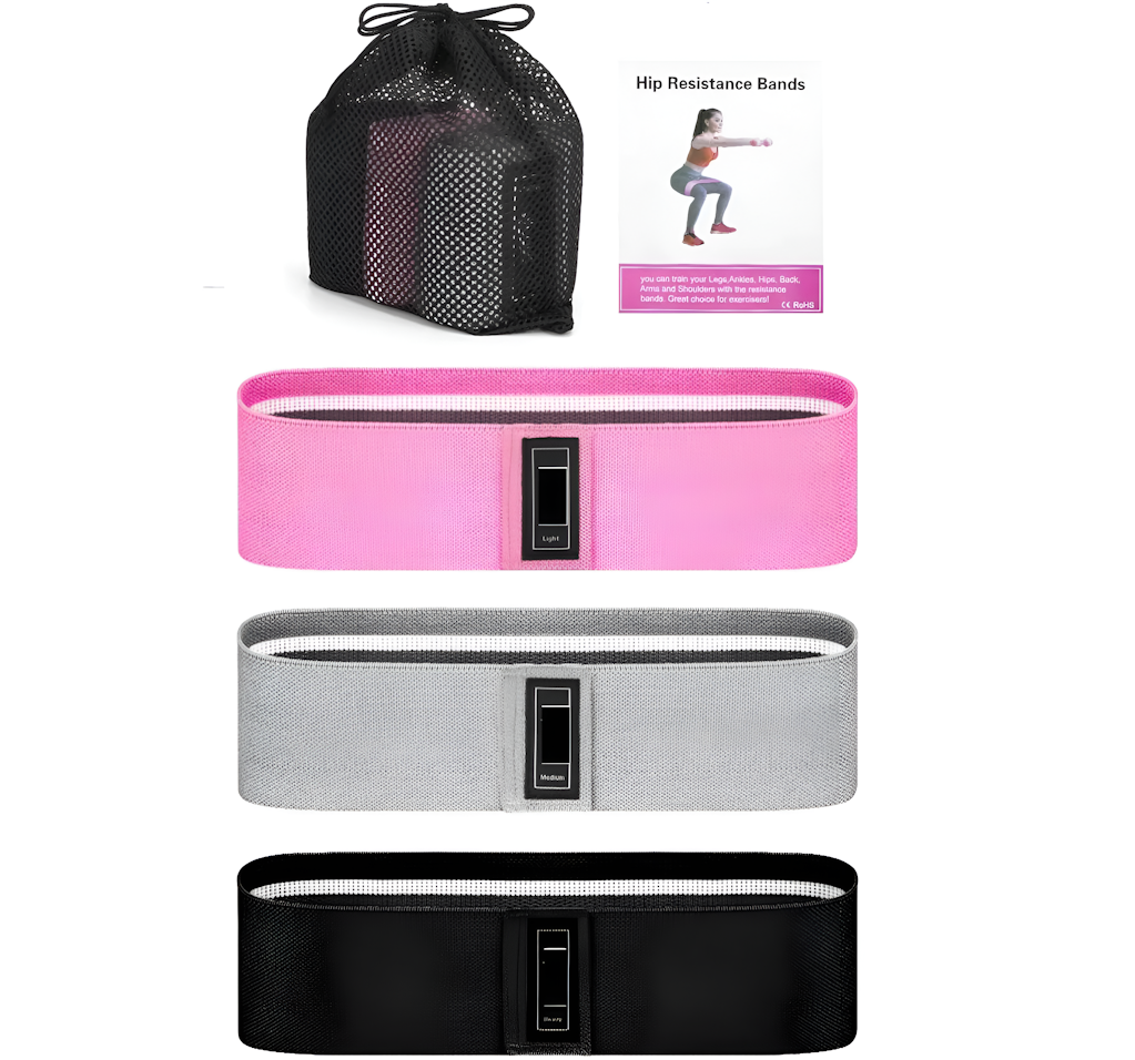 Fabric Resistance Bands - Pack of 3