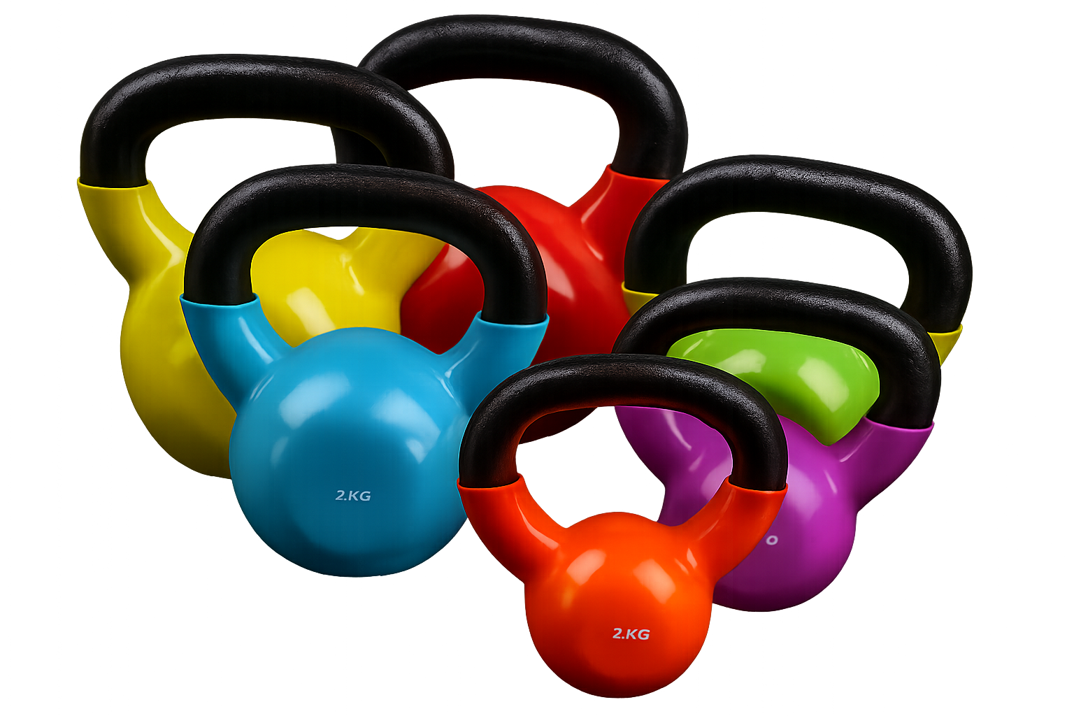 2kg Ergonomic Kettlebell Set