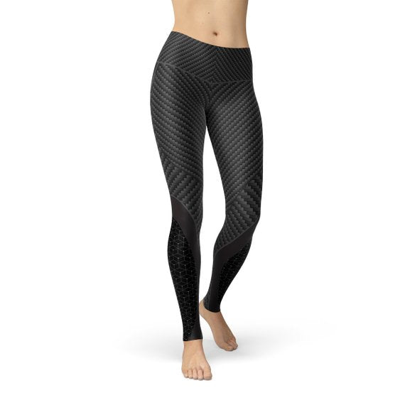 Women's Carbon Fiber Print Leggings