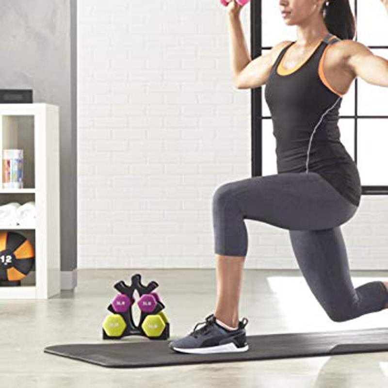 Neoprene-Dipped Dumbbell Set - Multi-Color