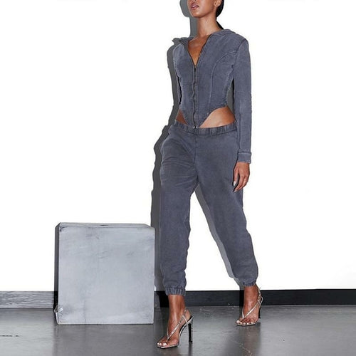 Women's Long Sleeve Two-Piece Workout Set