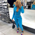 Women's Long Sleeve Two-Piece Workout Set