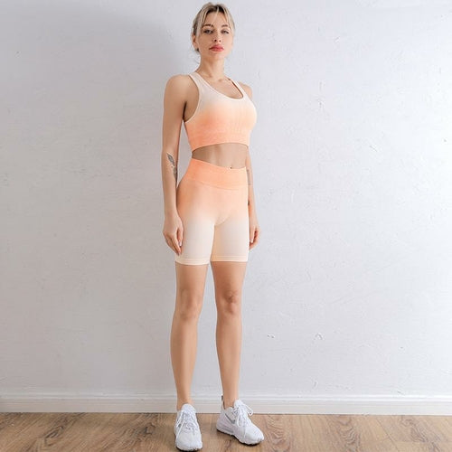Women's Gradient Yoga Tracksuit Set