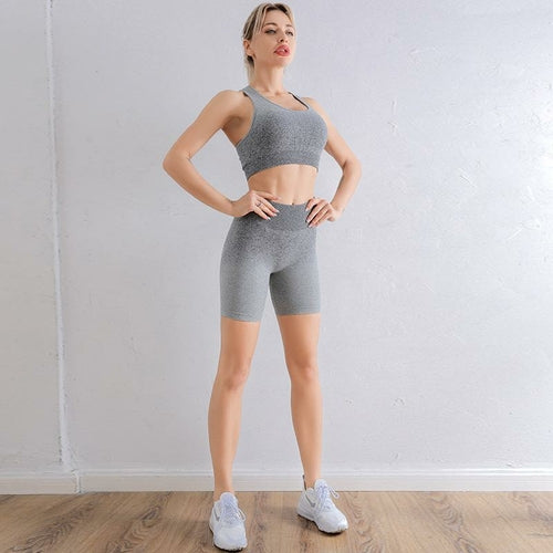 Women's Gradient Yoga Tracksuit Set