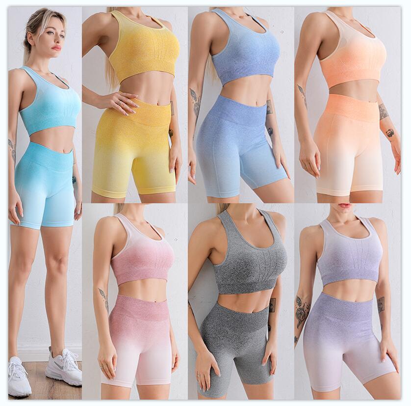 Women's Gradient Yoga Tracksuit Set